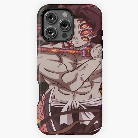 Kokushibo Kimetsu no Yaiba Anime Art Phone Case for iPhone 16 15 14 13 12 11 Pro Max - Classic Style Phone M97