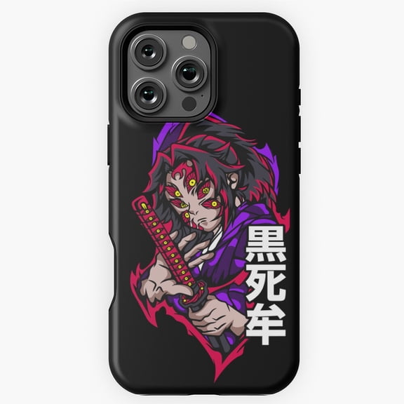 Kokushibo Kimetsu no Yaiba Anime Art Phone Case for iPhone 16 15 14 13 12 11 Pro Max - Fashion Phone M97