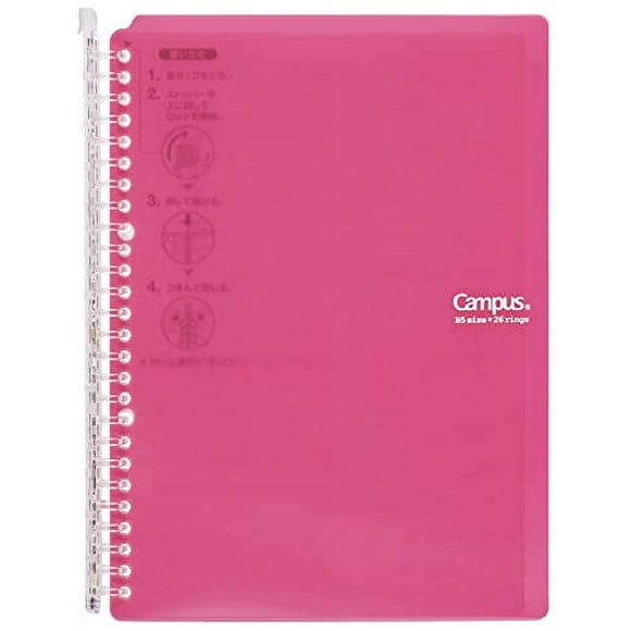 Kokuyo Binder Notebook with 60 Sheets, Pink (-SP706P)