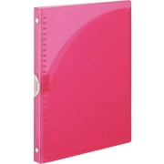 Kokuyo Campus Slide Binder, Adapt Slim, Double Pockets, B5, 26 Holes, Up to 65 Sheets, Pink, Japan Import (-AP711P)