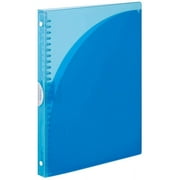 Kokuyo Campus Slide Binder, Adapt Slim, Double Pockets, B5, 26 Holes, Up to 65 Sheets, Light Blue, Japan Import  -AP711LB