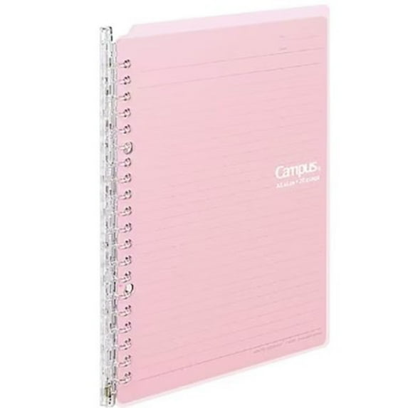 Kokuyo Smart Ring binder, Up to 25 Sheets, B5, Light Pink (ル-SP700LP)
