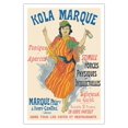 thumbnail image 1 of Kola Marque - France Apéritif Wine - Vintage French Advertising Poster by Jules Chéret c.1895 - Fine Art Matte Paper Print (Unframed) 30x44in, 1 of 4