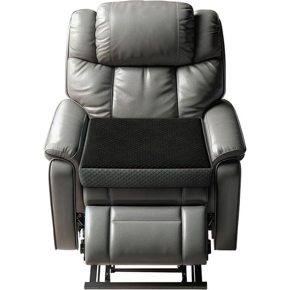 Kolbs Extra Large Recliner Cushion | Chic 2 Tone Velvet Cover | Memory Foam Seat Cushion