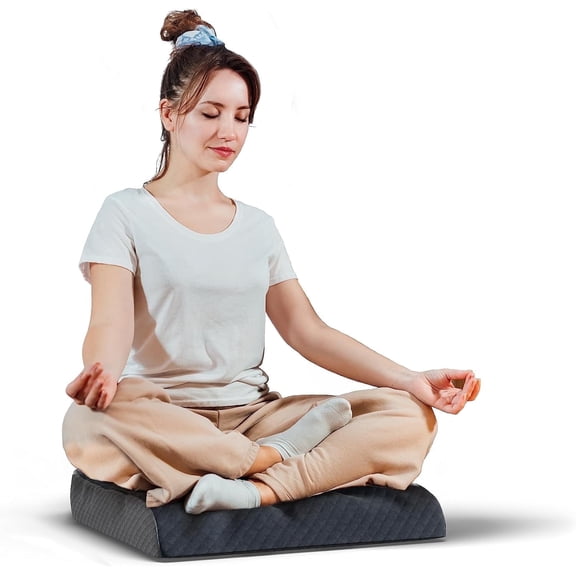Kolbs Large Seat Cushion Floor Cushion Stylish Plush Velvet Cover XX-Large Memory Foam for Office