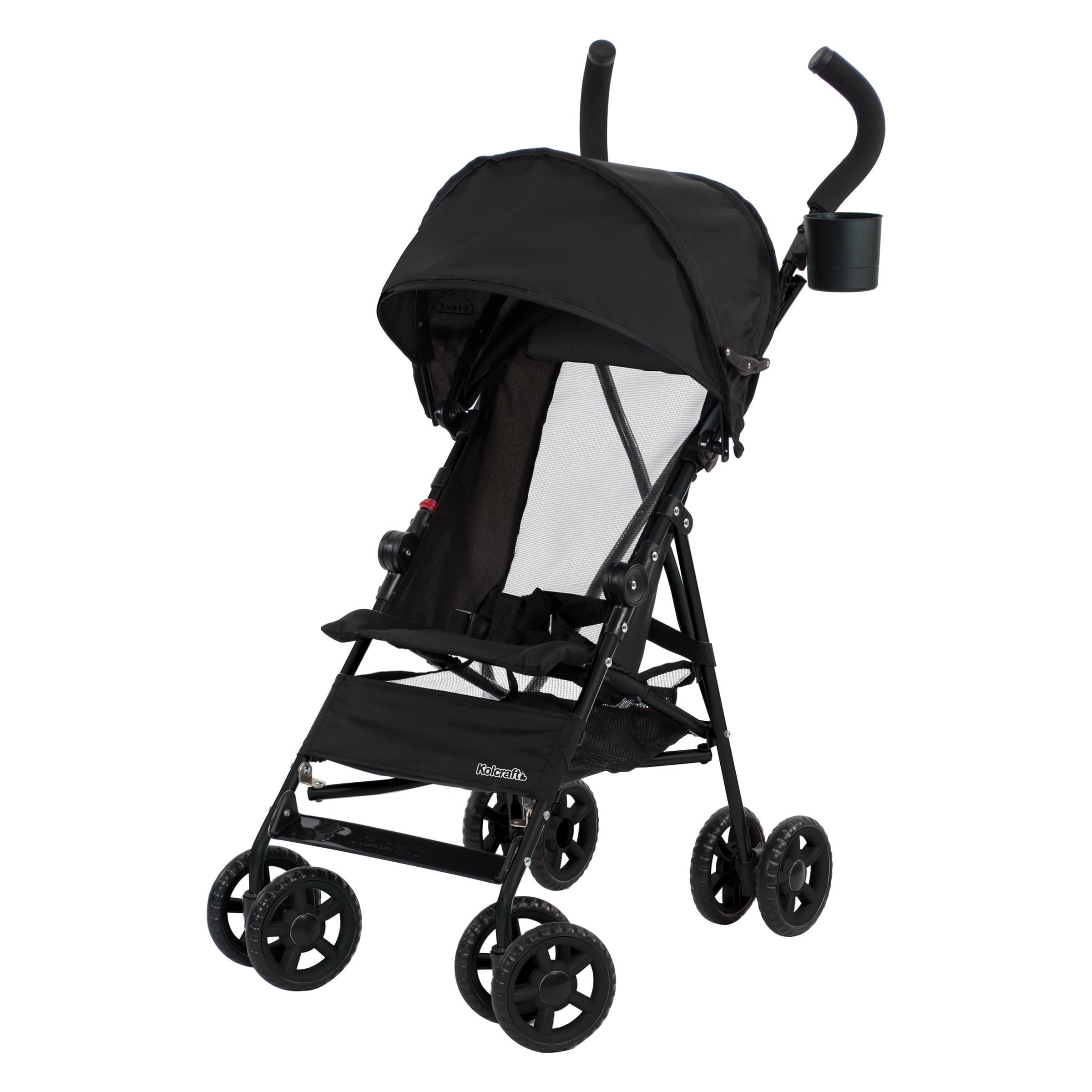 Kolcraft Cloud Umbrella Stroller Black Lightweight Compact and Durable