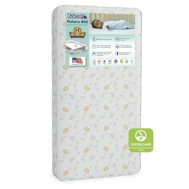 Kolcraft Pediatric 800 Extra Firm Baby Crib & Toddler Mattress, 80 Coil, Waterproof, Ecru