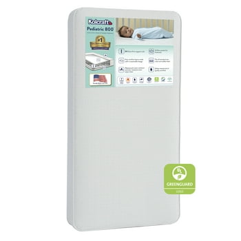 Kolcraft Pediatric 800 Extra Firm Baby Crib & Toddler Mattress, 80 Coil, Waterproof, Ecru