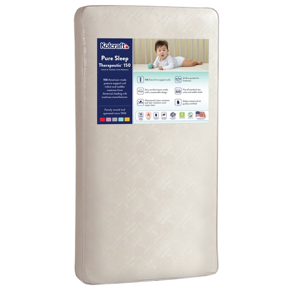 Kolcraft Pure Sleep Therapeutic 150 Baby Crib/Toddler Mattress