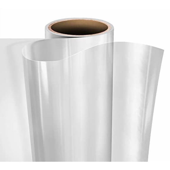 Koldwater Clear Art-Safe Adhesive UV Lamination Vinyl 12 Inches x 15 Feet Roll for Die-Cutters and Vinyl Plotters