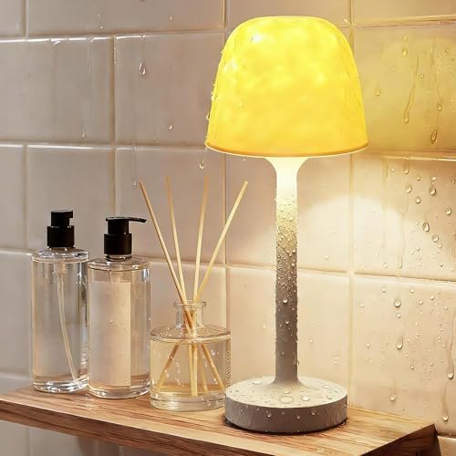 Koldwater Waterproof Spa-Like Shower Lamp,16 Color Ocean Wave Projector Night Light for Inside Shower,Rechargeable Shower Light with Touch & Remote Control for Room Decor,Gifts for Women, Couples