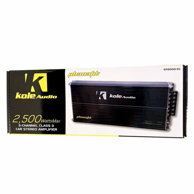 Kole Audio KP2500.5D 2500W Max 5Channel ClassD Compact Car Audio