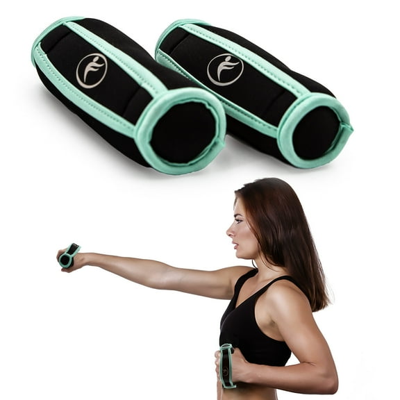 Kole Imports 1 lb Walking Hand Weights for Women with Soft Grip, Set of 2