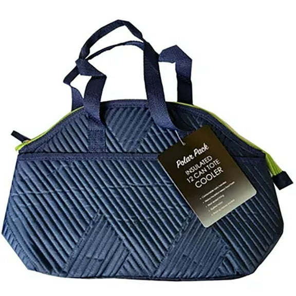 Kole Imports 12 Can Soft Sided Tote Cooler, Blue