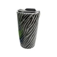 thumbnail image 1 of Kole Imports AA055-18 12 oz Zebra Ceramic Travel Mug - Pack of 18, 1 of 1