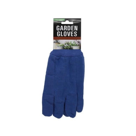 Kole Imports AB966-40 Solid Color Adult Garden Gloves with Safety Grip Dots - Pack of 40