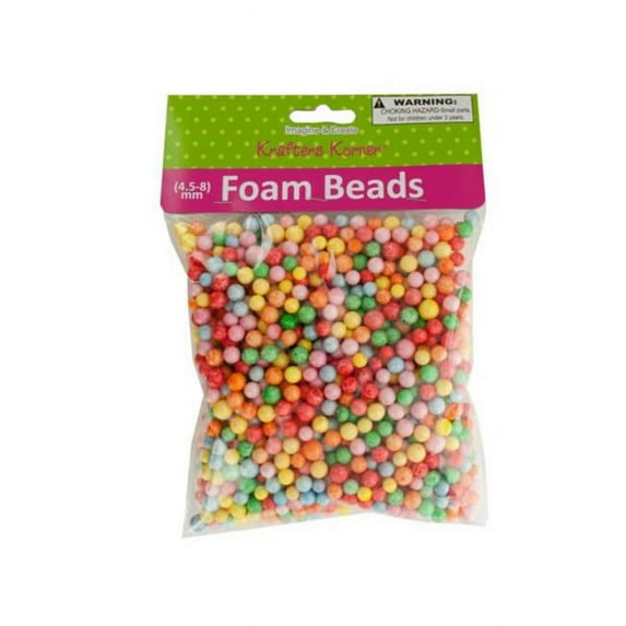 Kole Imports AC019-54 Large Multi-Colored Foam Craft Beads - Pack of 54
