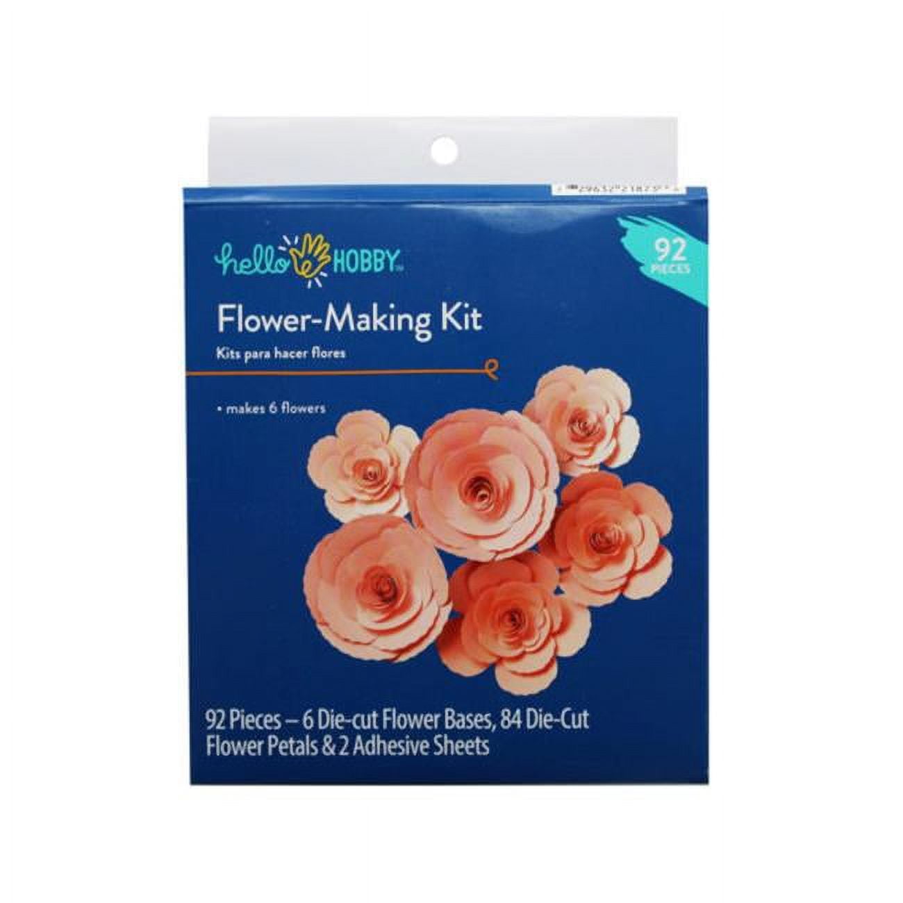 Kole Imports AC52316 Hello Hobby Pink Flower Making Kit Pack of 16