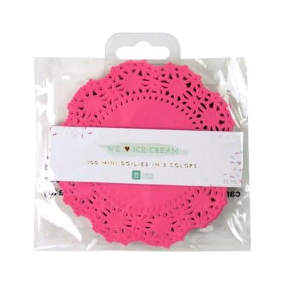 Kole Imports AF405-96 Small Doilies, Assorted Color - Pack of 100 - Case of 96