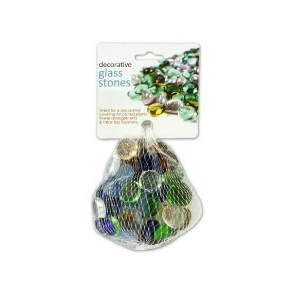 Kole Imports CC102-36 Decorative Colored Glass Stones - Pack of 36
