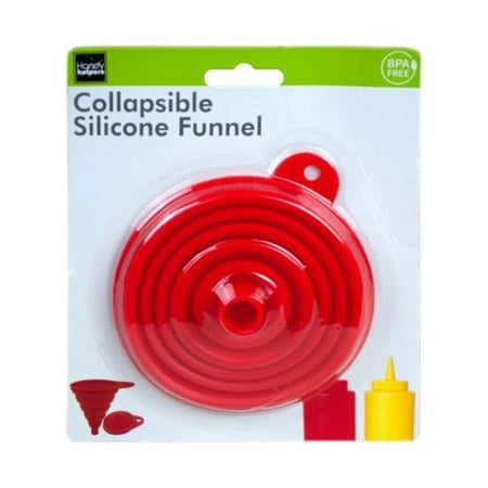 Kole Imports Collapsible Silicone Funnel - Pack of 48