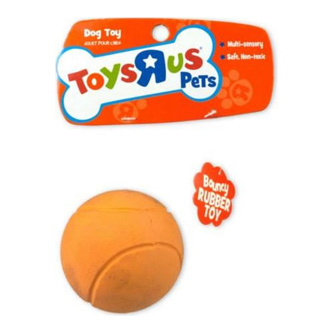 Kole Imports DD204 54 Toys R Us Pets Bouncy Rubber Pet Toy Ball 54 Piece