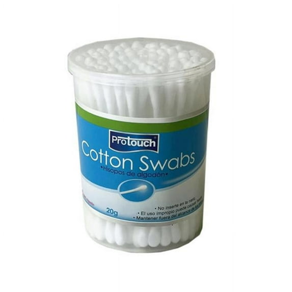 Kole Imports FB819-36 Protouch Cotton Swabs in Round Canister, 100 Per Pack - Case of 36
