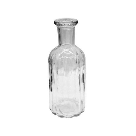 Kole Imports GA043-16 7.5 in. Striped Glass Vase with Bottle Neck - Pack of 16