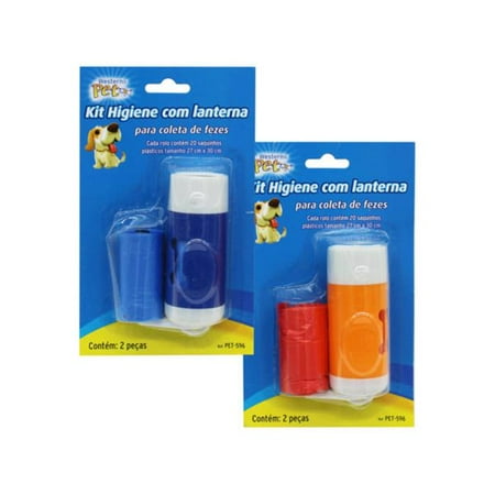 Kole Imports GA120-8 Poop Bag with Torch - Pack of 8