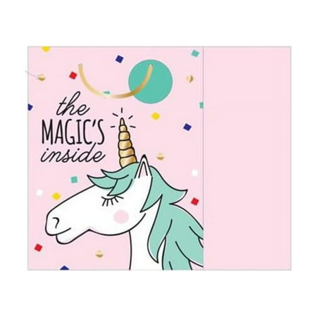 Kole Imports GB188-48 Unicorn Magic Gift Bag - Case of 48