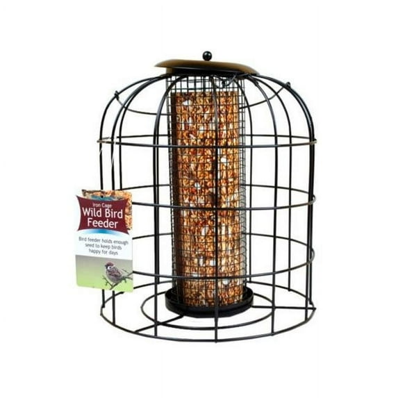 Kole Imports GE092-4 Iron Wire Cage Bird Feeder - Pack of 4