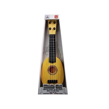 Kole Imports GE583-2 Artificial Wooden Pattern 4-String Ukelele - Pack of 2
