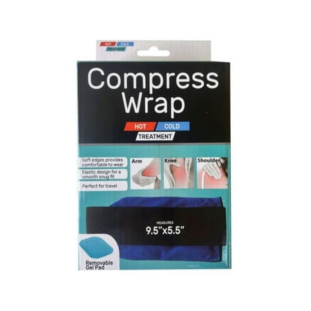 Kole Imports GE707-6 Hot & Cold Gel Compress Wrap - Pack of 6