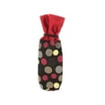 thumbnail image 1 of Kole Imports GH619-96 14.25 x 5 in. Red & Black Polka Dot Fabric Wine Bag, Pack of 96, 1 of 1