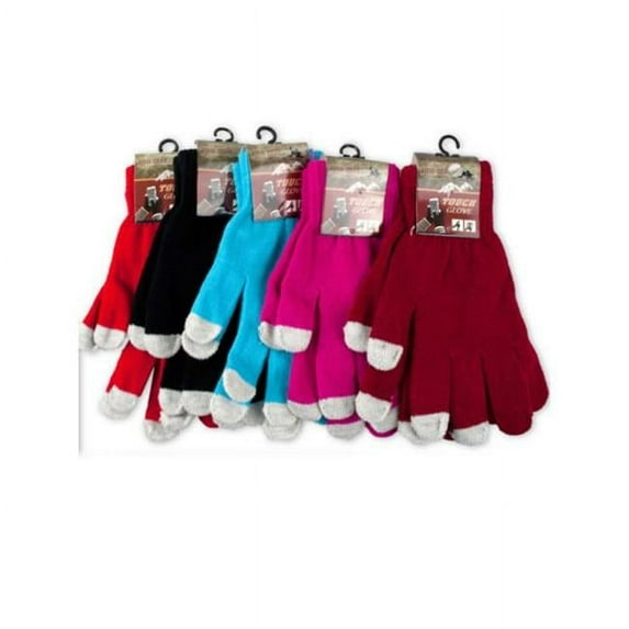 Kole Imports GH652-24 Assorted Texting Gloves, 24 Piece