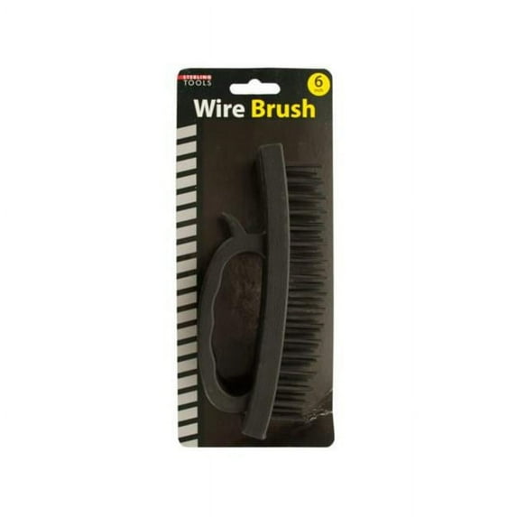 Kole Imports GR213-36 6.75 x 1.25 in. Wire Brush with Handle - Pack of 36
