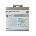 thumbnail image 1 of Kole Imports GR358-16 We-R 9 Piece Map Themed Letterpress Plates - Pack of 16, 1 of 1