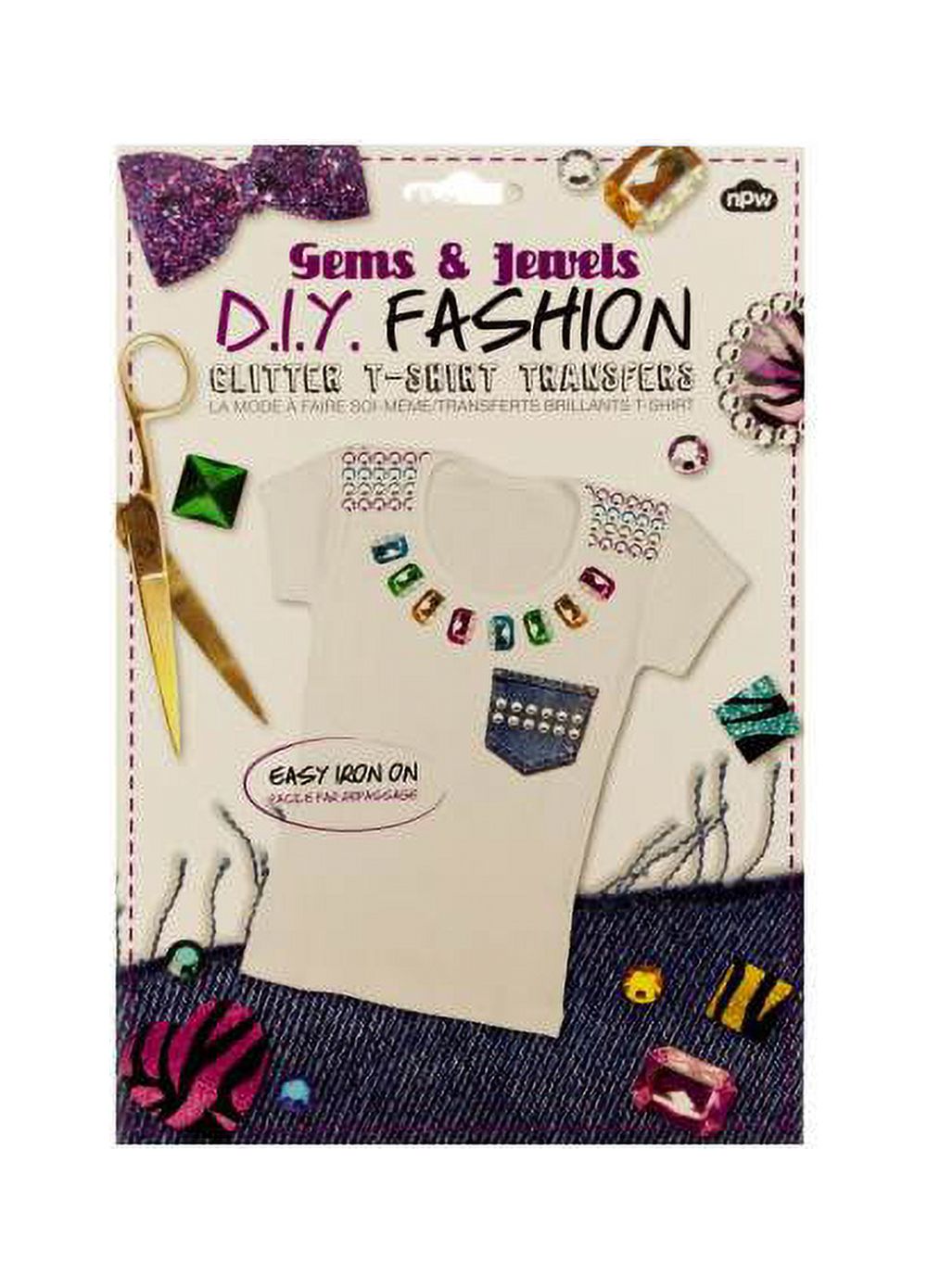 Kole Imports Glitter TShirt Iron On Transfers