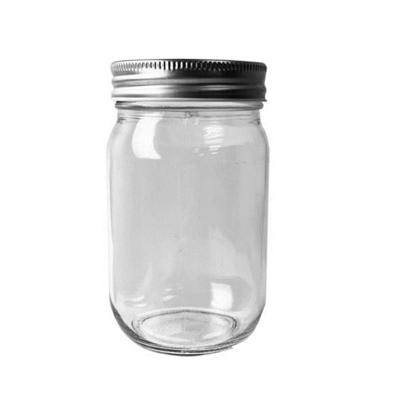 Kole Imports HA58012 12 oz Glass Container with Lid Pack of 12