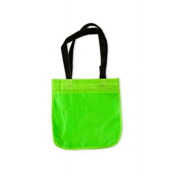 Kole Imports HC372-48 Atchison Apple Green Circle Tote Bag, 48 Piece