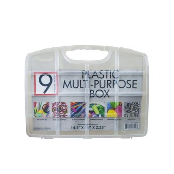 Kole Imports HC442-3 Plastic Multi-Purpose Box - Case of 3