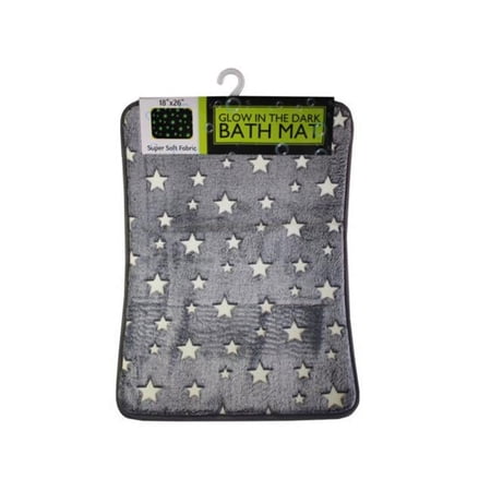Kole Imports HC475-6 Glow in The Dark Stars Bath Mat - Pack of 6