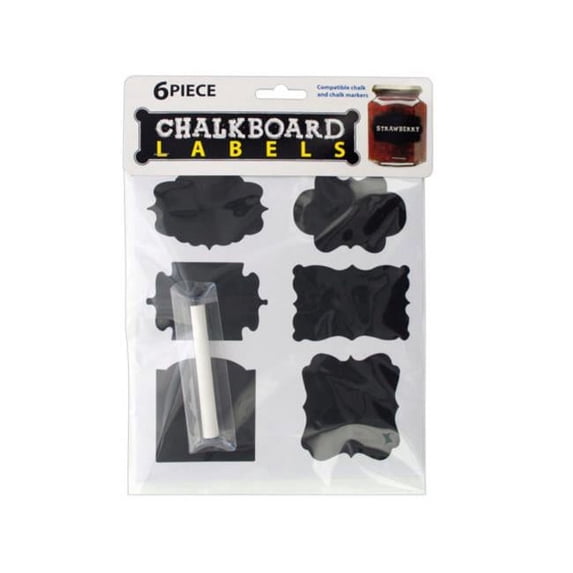 Kole Imports HH347-40 Self-Adhesive Chalkboard Labels - Pack of 40