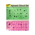 thumbnail image 1 of Kole Imports HX122-24 Alphabet Stencil Ruler Set, 24 Piece, 1 of 1