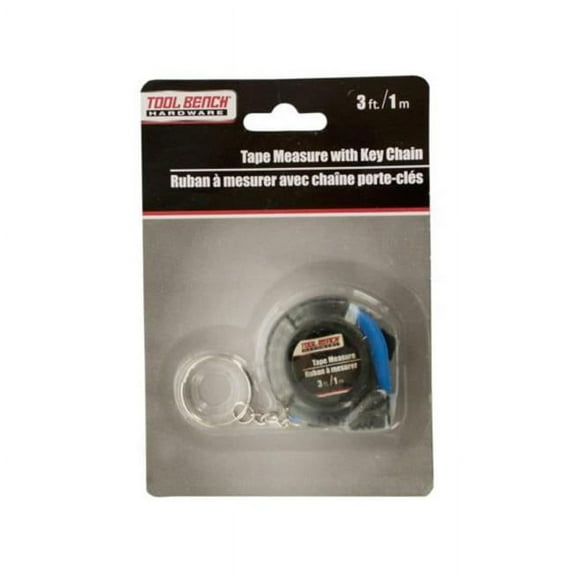 Kole Imports KL316-72 1.75 x 1.75 in. Mini Tape Measure with Key Chain - Pack of 72