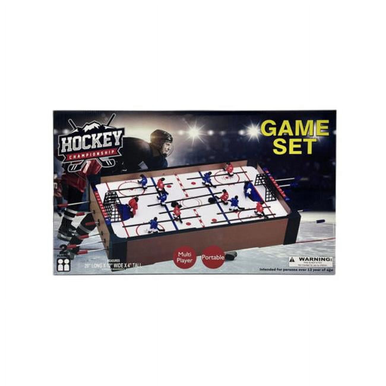 Kole Imports KL891-4 Rod Hockey Table Game - Pack of 4