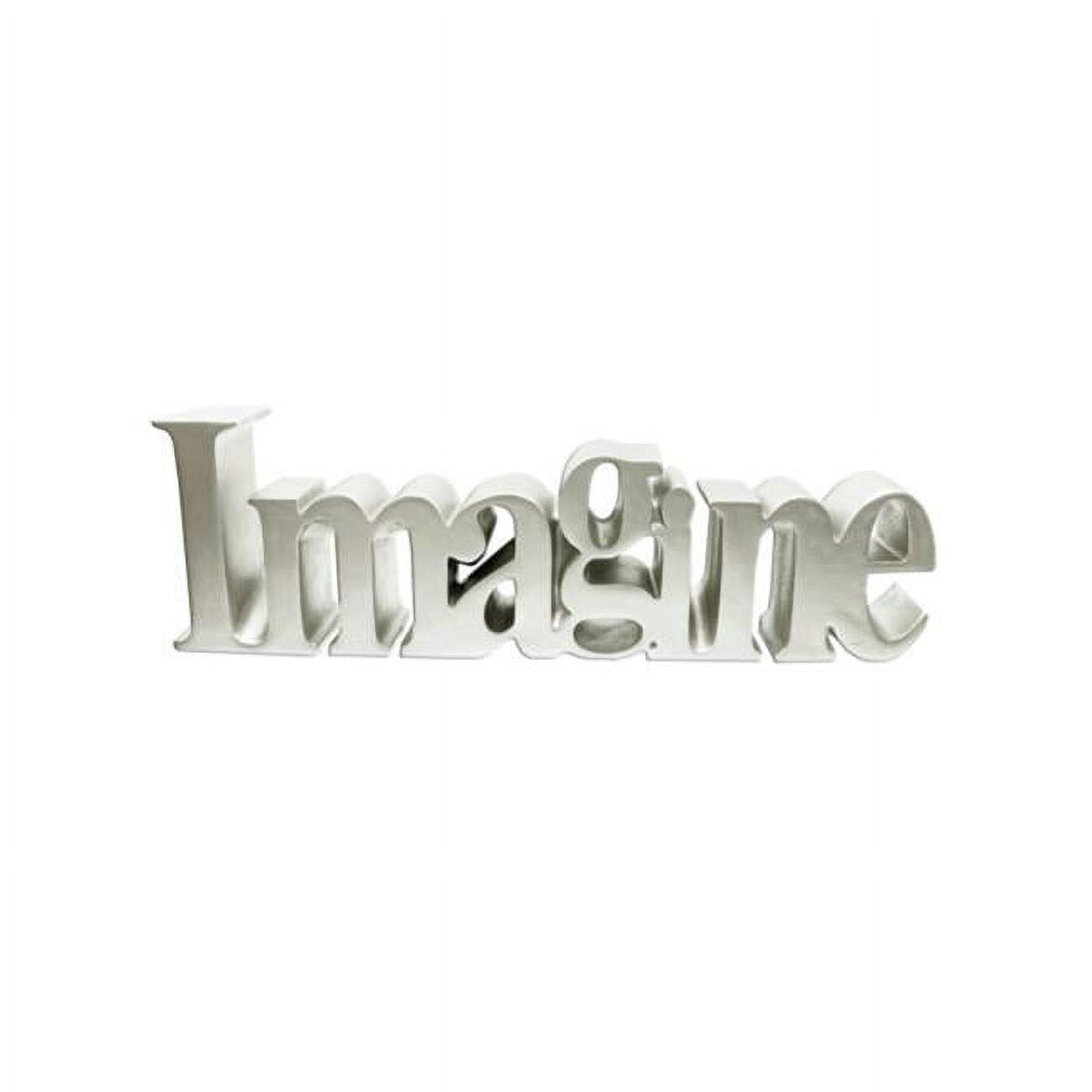 Imagine Word Kole Imports KL972-8 10 x 3 in. Imagine Tabletop Resin Word Decor ...