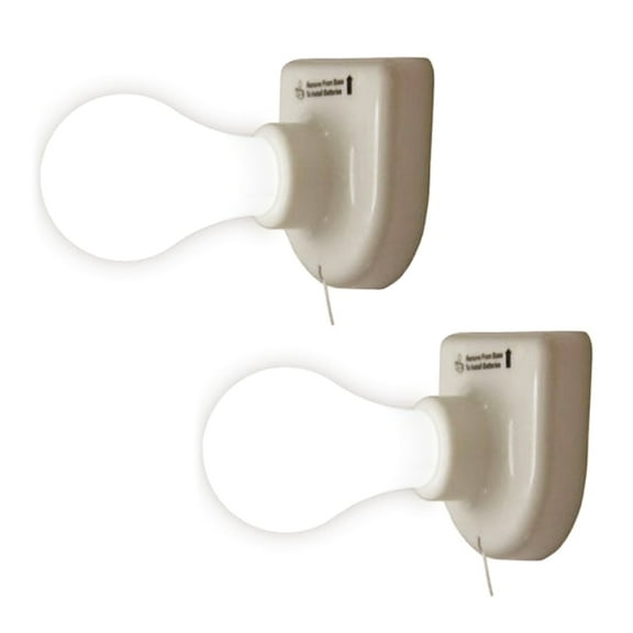 LED Anywhere Instant Light Bulb Set, 2-Piece, Battery Operated, Adhesive Mount