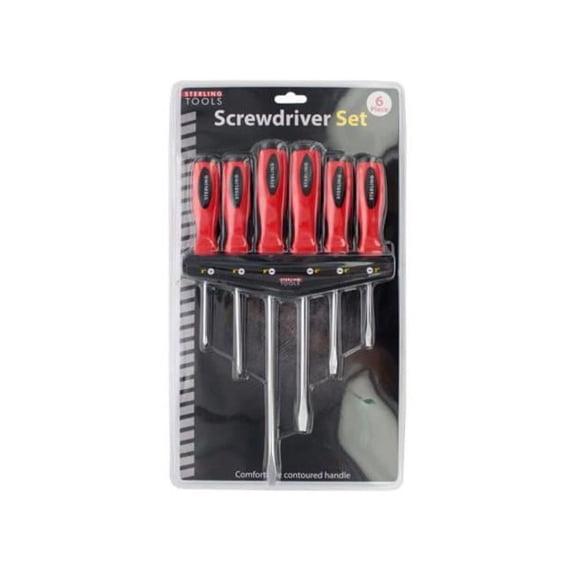 Kole Imports OL991-12 Screwdriver Set with Holder - Pack of 12