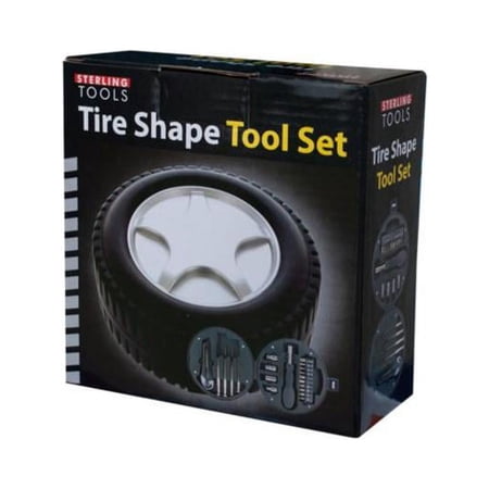 Kole Imports OS982-12 5.25 x 2.25 in. Tire Shape Tool Set - Pack of 12